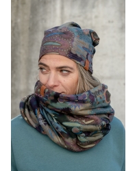 Snood Double-sided TWINS Green Cosmic