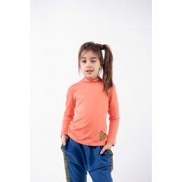 Stand-up Collar Blouse Pomelo Coral