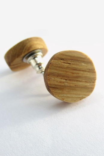 Earrings Wood Circle