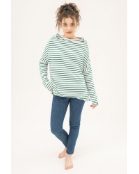 Blouse Minimal Stripes Green from Fairtrade Cotton