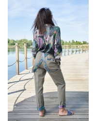 Trousers Africa in Your Pocket Green Botanic