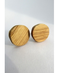 Earrings Wood Circle