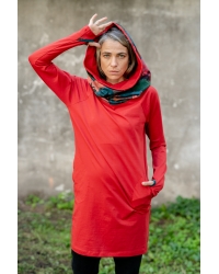 Tunic Hoodie Red Rio