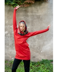 Tunic Hoodie Red Rio