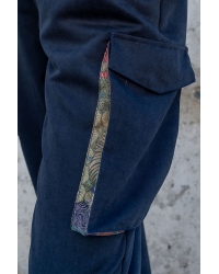 Trousers Cargo Navy Floral