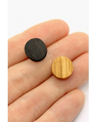 Earrings Wood Circle Mix